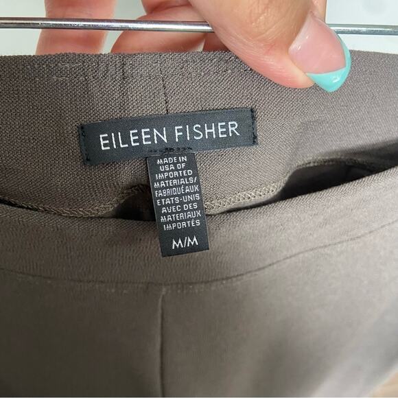 Eileen Fisher Washable Stretch Crepe Pant Slim Fit Ankle Length Size Medium - Picture 9 of 10